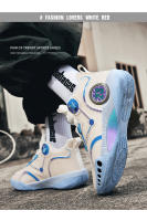 Zapatos De Baloncesto Para Hombres Ligeros Y Transpirables Talla 31-45 Diseño De Botón Rotatorio Unisex Moda Colores Mixtos Casual - details 2