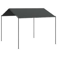 vidaXL Carpa acero y tela gris antracita 3x3 m - details 1