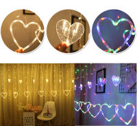 Guirnalda De Luces LED En Forma De Corazón Para Cortina 3.5M 220V/110V Decoración Para Fiesta De San Valentín Dormitorio Navidad Boda - details 11