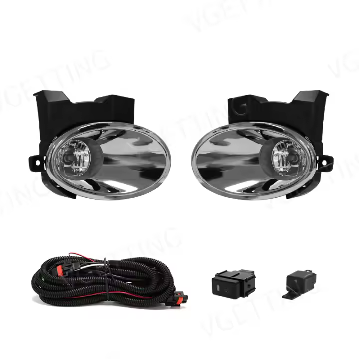 Cubierta De Faros Antiniebla Para Nissan QASHQAI J10 2011-2013 DULIAS Cromo Bumper Material ABS+Glass Potencia 55w Voltaje 12V - 1