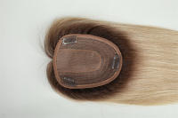 Extensiones De Cabello Humano Remi Ombre Rubio Para Mujeres Tope Con Flequillo Base De Seda Clip in Extensión De Cabello Para Mujeres Con Poco Cabello - details 5