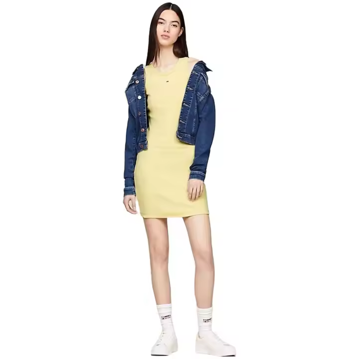 Vestido Tommy Jeans  para mujer en color amarillo - 1