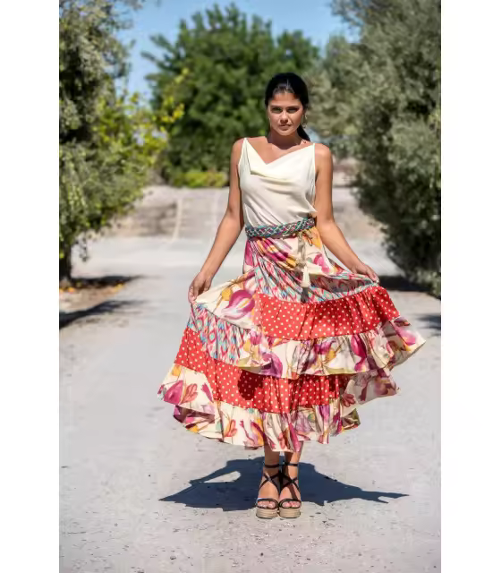 Falda Cream Lunares Pareo Sunset & Moon Sunset And Moon Pf0088A - 1
