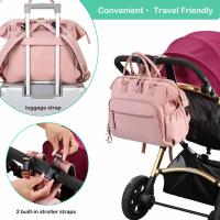 Mochila para mamá, bolso de mano para guardar biberones y pañales, mochila impermeable que se puede colgar en el cochecito de bebé, bolsa de almacenamiento - details 4