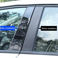 Cubiertas De Molduras De Pared Negras Brillantes Para Toyota Camry 2012-2017 Accesorios De Puerta Y Ventana - details 2
