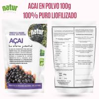Bayas acai bio ecologico, potente antioxidante en polvo liofilizado 100 g Natur Alimentos - details 0