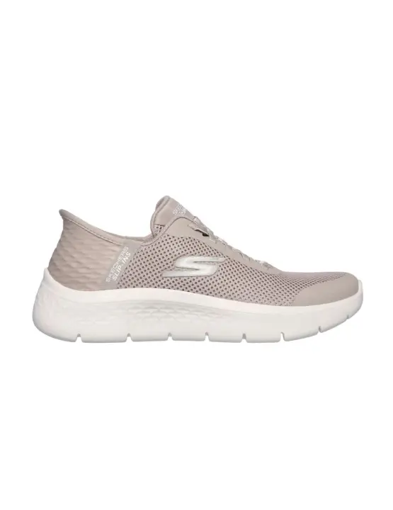 Zapatillas Skechers Slip-ins Go Walk Flex Mujer Beige - 1
