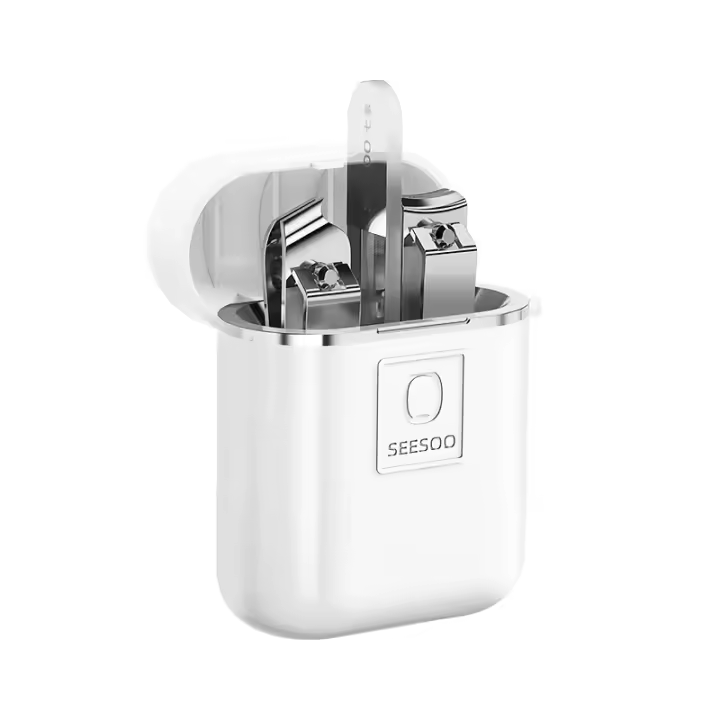 Mini Conjunto De 3 Piezas De Tijeras Para Uñas De Alta Calidad Con Lijador Portátil Kit De Pedicura Herramienta De Cortauñas Y Lijador - 1