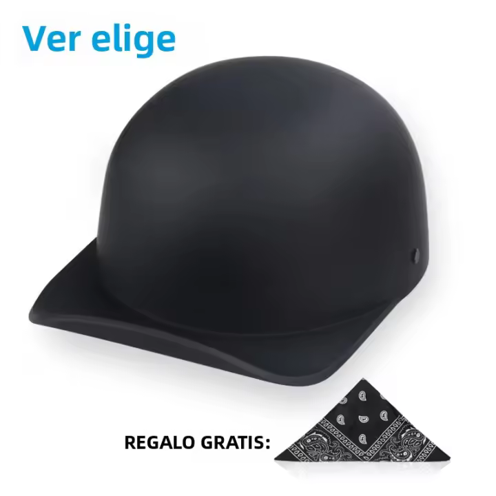 Casco De Motocicleta DS Gang Verano Unisex Abs 0.65KG Medio Casco Para Coche Bicicleta Y Automóvil Diseño De Sombrero De Béisbol - 1