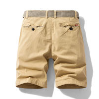 Shorts Casuales Para Hombres Algodón Puro Estilo Recto Moda Verano Pantalones Deportivos Trabajo Cinco Puntos Caballo - details 4