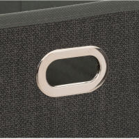 Caja de almacenamiento de tela - Cesta organizadora plegable - Gris  - 5 FIVE - Varios Tamaños - details 7