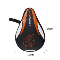Bolsa De Raqueta De Tenis De Mesa 30x19cm En Tela De Oxford Negro/Azul Con Espuma Para Almacenamiento De Pala Y Bolas De Ping Pong - details 12