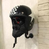 Soporte De Pared Para Casco De Motocicleta Creativo Y Fresco En Forma De Cráneo Soporte De Almacenamiento Para Chaquetas Y Cascos De Bicicleta Decoración Para La Pared Unisex - details 2
