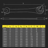 Llave De Eje Doble 8mm-19mm Herramienta Multifuncional De Acero Cromo Vanadio Antideslizante Para Aceite Y Reparación De Automóviles - details 9
