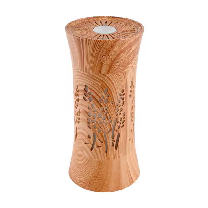 Humidificador de grano de madera para coche, atomizador de aire con forma de espiga de trigo hueca, creativo, USB, para dormitorio, pulverizador de agua - 1