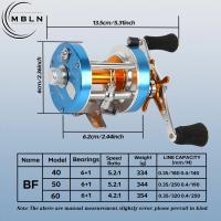 Carrete De Pesca Con Frenado De 13 Kg En Metal Fundido 6+1 Rodamientos De Acero Inoxidable CNC Mecanizado Resistente a La Corrosión Para Oceano Río Lago - details 7