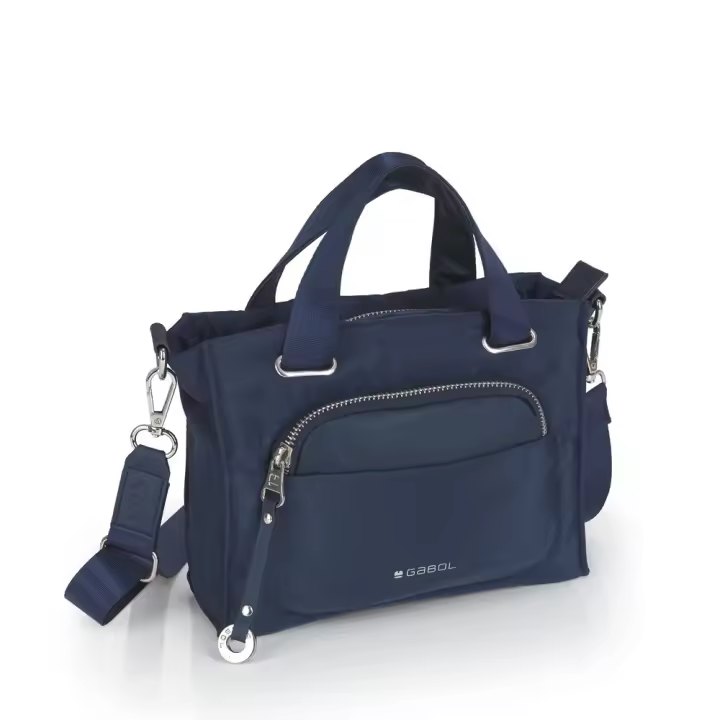 Bolso Doble Asa Corta Mujer Mika Gabol Azul Impermeable 21x16x8 cm - ¡Ideal para Viajes! - 1