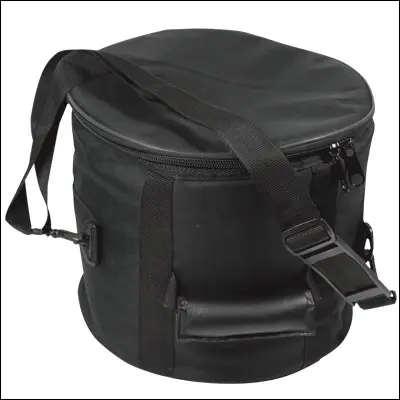 funda tambor acolchado 10 mm med: 38x22 cm. negro - 1