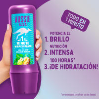 Aussie SOS 1 Minute Miracle All In One Colour Rescue Mascarilla. Nutre Intensamente El Pelo Seco Y Teñido. Más Brillo, Luz Y Suavidad, Para Un Pelo Liso, Suave E Hidratado 6 unidades de 250ml - details 1