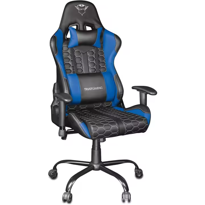 Trust GXT 708B Resto Silla para videojuegos universal Negro, Azul - 1