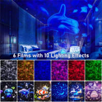 Proyector De Estrellas Del Océano Pequeño Lámpara De Noche Con Proyección Galáctica Y Nebulosa Rotación 360 Grados Regalo Para Niños - details 4