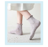 Calcetines Cortos Para Mujer Con Estampado De Corazón Romántico Pack De 2 Unisex Elegantes Y Transpirables De Algodón Y Poliéster - details 10