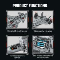 SEMBO Serie Militar Avión De Combate En Construcción Bloques De Construcción MOC Modelo De Avión Armado Juguetes Regalos Para Niños Y Niñas a Partir De 6 Años - details 1