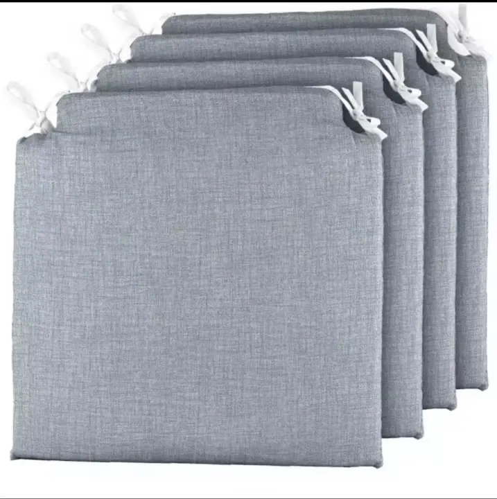 Reino Mansidi SL - Pack 2/4/6 Cojines para Sillas de Terraza 40x40x3cm (Gris) - 1