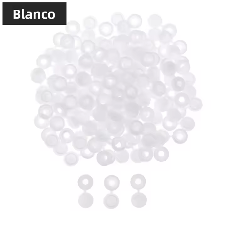 STONEGO 50PCS/Bag Cubiertas De Protección Para Tornillos Y Botones De Plástico Plegables Y Desmontables Para Decoración Y Muebles - 1