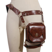 Bolso De Cuero PU Pequeño Estilo Retro Para Mujer Moto Bolsa De Moto Wind Side Pack Medieval Knight Personalidad Props - details 10