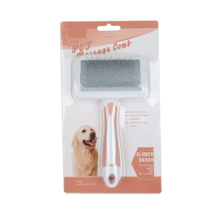Cepillo De Aseo Para Mascotas Acero Inoxidable Con Agujas Comb De Pelaje Para Perros Y Gatos Limpieza De Pelo Flotante Masajeador De Animales De Compañía - 1