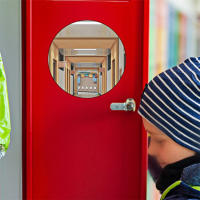 Espejo Magnético Redondo De 5.9 Pulgadas Para Armario De Escuela Baño Refrigerador Y Guardaño Magnético Para Gimnasio Y Armario - details 6