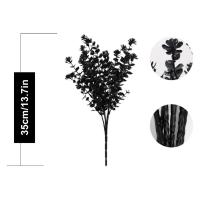 Vine De Eucalipto Artificial Negro Hojas De Eucalipto Decorativas Plásticas Para Decoración De Hogar Fiestas Jardín Propiedades Fotográficas - details 7