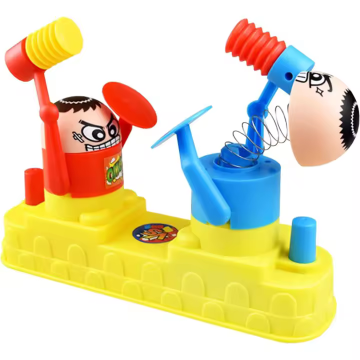 Juguetes de lucha robótica: batallas para dos jugadores para niños de 2 a 8 años, juegos de combate ofensivos y defensivos, ejercitan los reflejos, juegos de boxeo de mesa (grandes) - 1