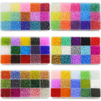Juego De Cajas Con 15 Grillas De Cuentas De Vidrio Para La Fabricación De Joyas Pulseras Collares DIY Tamaños 2 3 4mm Decorativas - details 4