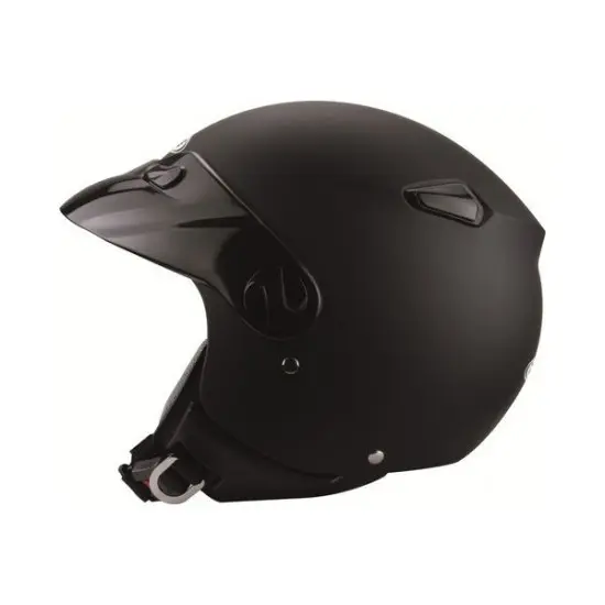 CASCO ZEUS HZ210 NEGRO BRILLANTE CON VISERA - 1
