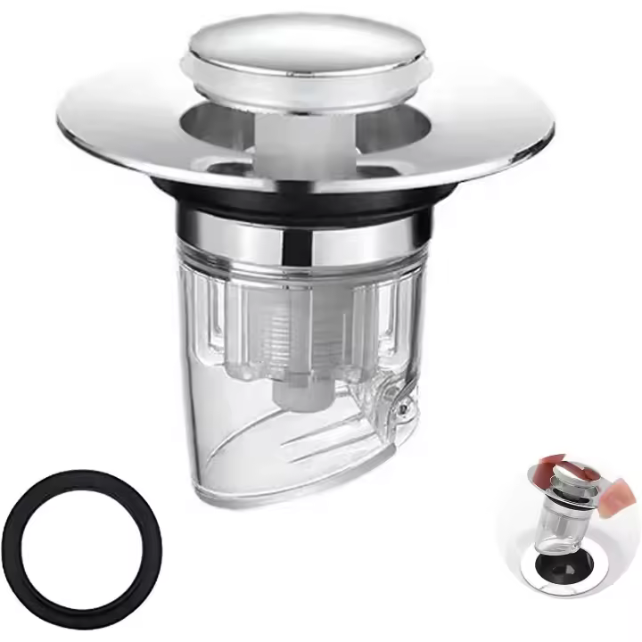Sink Drain Plug, Pop-Up Bug & Clog Resistant - 1