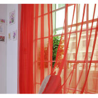 Cortinas De Vidrio Transparente Estilo Lujo Sencillo Color Sólido Para Boda Instalación Fácil Productos Domésticos De Ventana - details 10