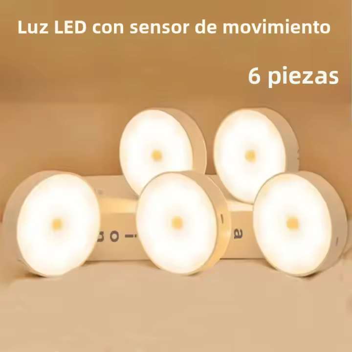 Lámpara Nocturna LED Con Sensor De Movimiento Recargable USB Para Armario Cocina Escalera Luz De Armario Inalámbrica Luz De Alacena - 1