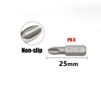 Juego De 10 Piezas De Brocas Eléctricas Hex Shank PH PZ De Acero De Aleación Para Destornilladores 25mm Tamaños PH1 PZ1 PH2 PZ2 PH3 PZ3 - details 7