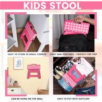 Taburete plegable con escalones: taburete plegable superresistente, liviano para niños y adultos con capacidad de carga de 300 libras, ideal para cocina, baño y dormitorio - details 2