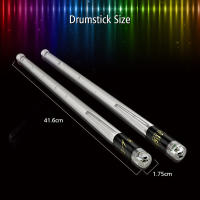 LED Light up Drumsticks Jazz Con 15 Luces Colores Gradientes Carga USB Con Interruptor ON/OFF Accesorio Para Batería - details 3