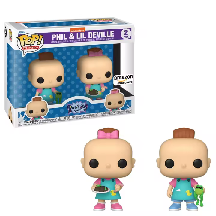 FUNKO POP! RUGRATS - PHIL Y LIL DEVILLE 2 PACK (EXCLUSIVO), 60240, PRODUCTO CON LICENCIA OFICIAL - 1