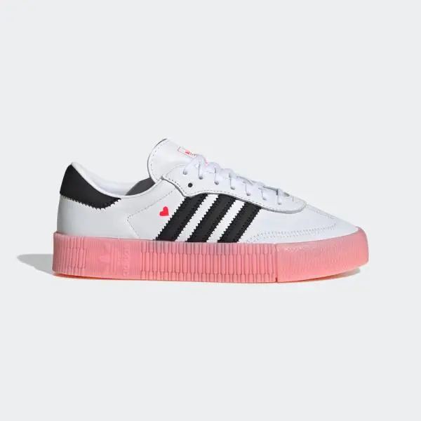 Zapatillas Adidas sambarose  san valentin w ef4965 blanco - 1