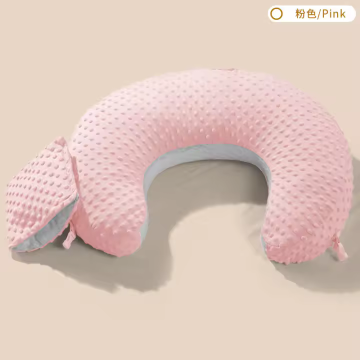 Almohada de lactancia para bebés con pendiente antiescupir leche materna, artefacto para amamantar, cojín de cintura dos en uno - 1