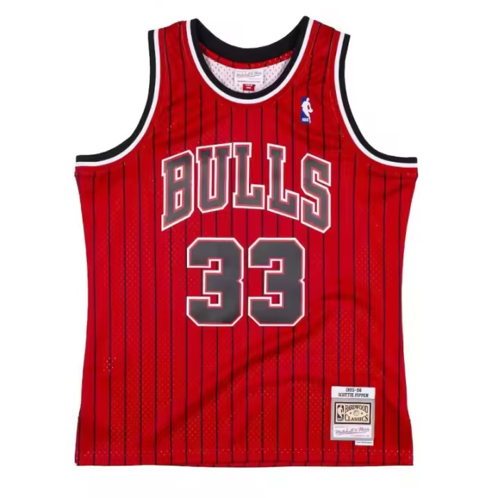 Camiseta Scottie Pippen Chicago Bulls NBA Reload Swingman Roja de Mitchell and Ness. - 1