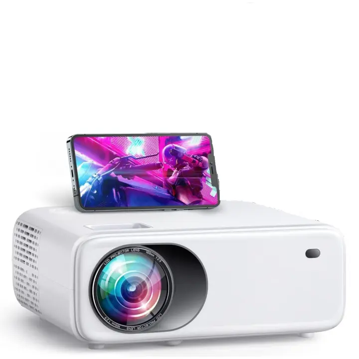 PROYECTOR  5G WiFi Bluetooth 1080P Nativo Full HD 9500 Lúmenes Soporte 4K  W6 Proyectores 4P/4D Keystone Zoom 100%-50% para Home Theater PPT Compatible con iOS/Android/PC/TV Stick / PS5 - 1