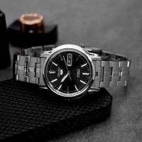 Reloj automático hombre Seiko 5 SNKK71K1 dial negro 38mm correa acero - details 2