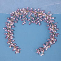 Diadema De Lujo Con Cristales Y Perlas Para Bodas Y Fiestas Accesorio De Cabello De Novia Corona De Joyas Adorno De Vino Típico Adulto Tamaño 56 - details 8