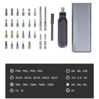 Juego De Destornilladores Precisos Con Mango Y Bit De Perforar Magnético 14/28 En 1 Multiusos Mini Ratcheting De Acero De Aluminio - details 7